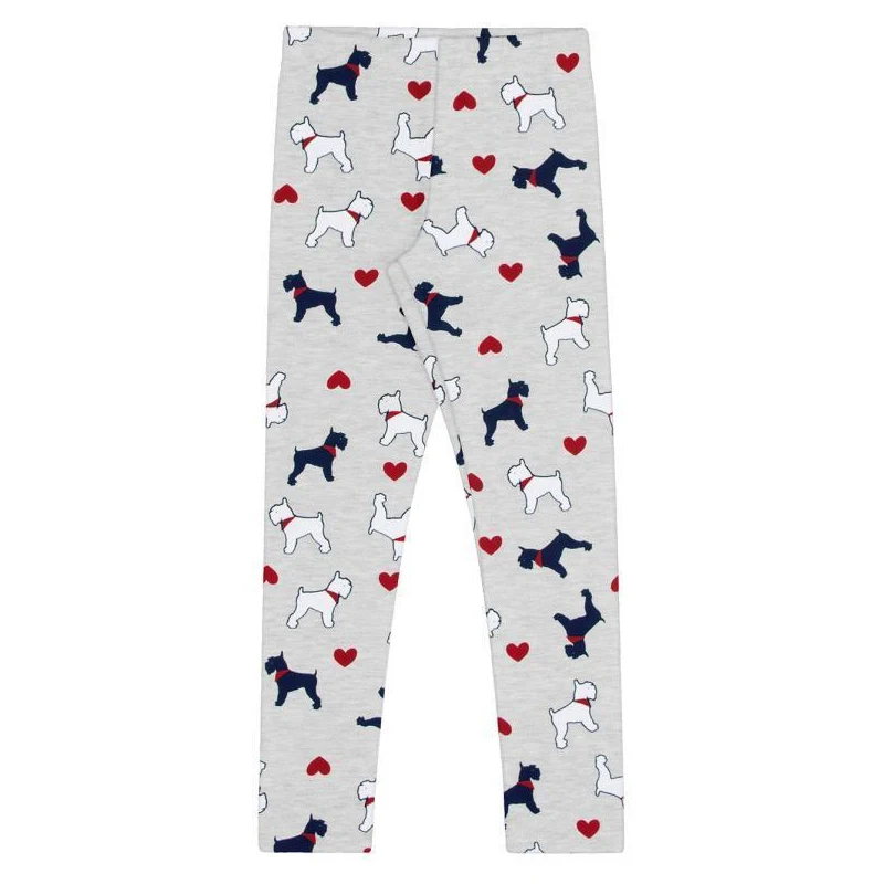 Calça Legging Alakazoo Infantil Malha Estampada Azul Escuro