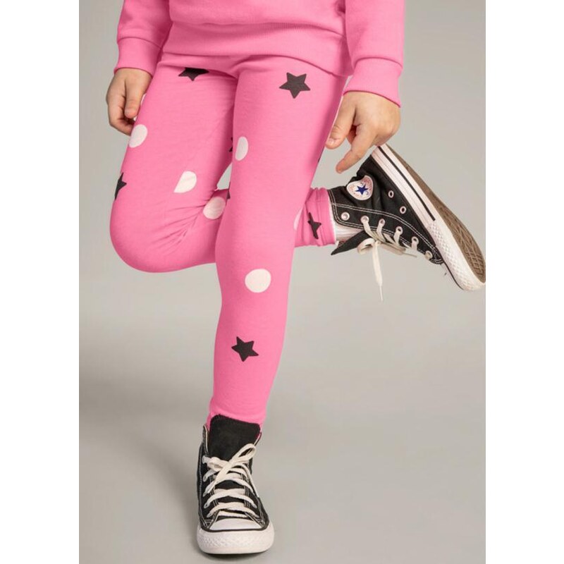 Calça Legging Infantil Cotton Estampada Malwee Kids