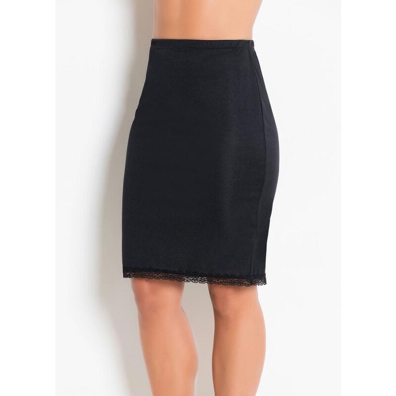 Rosalie Saia An gua Preta com Renda Moda Evang lica GLAMI .br