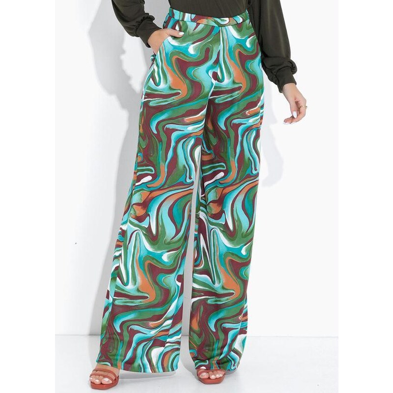 Calça pantalona sale liquido