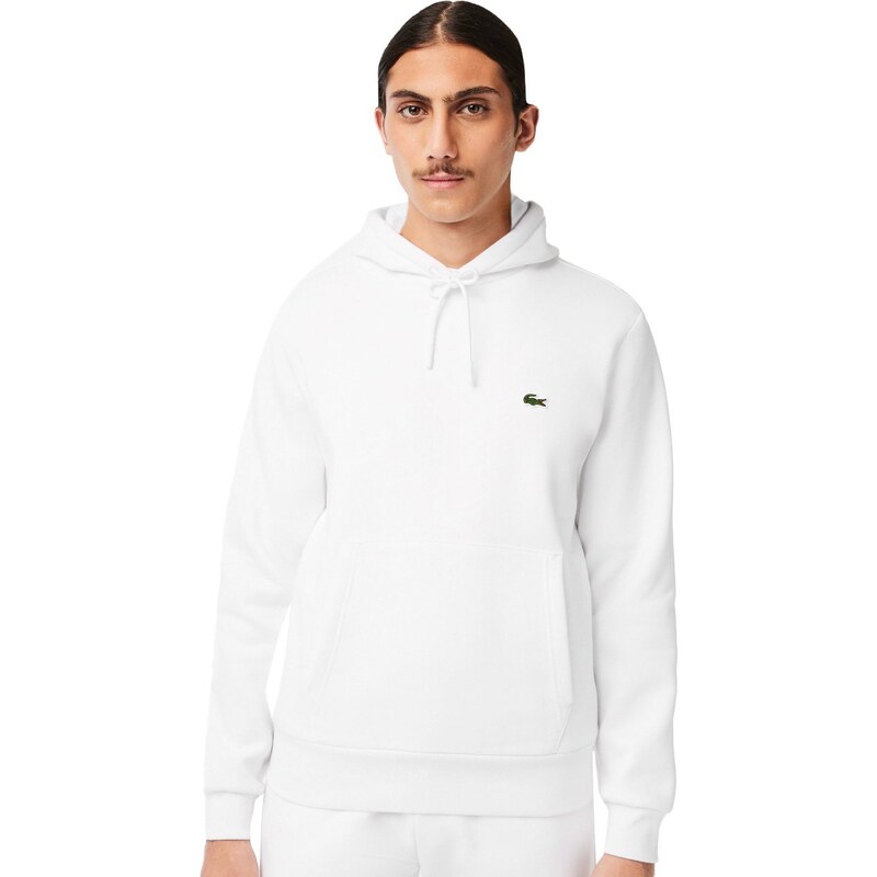 Moletom Lacoste Masculino Organic Cotton Hooded Branco 