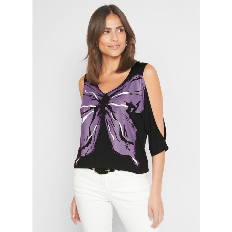 Blusa ombro vazado posthaus hot sale