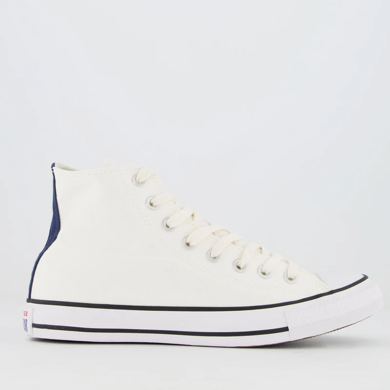 Tênis Converse All Star Chuck Taylor Cano Médio Preto e Branco - FutFanatics