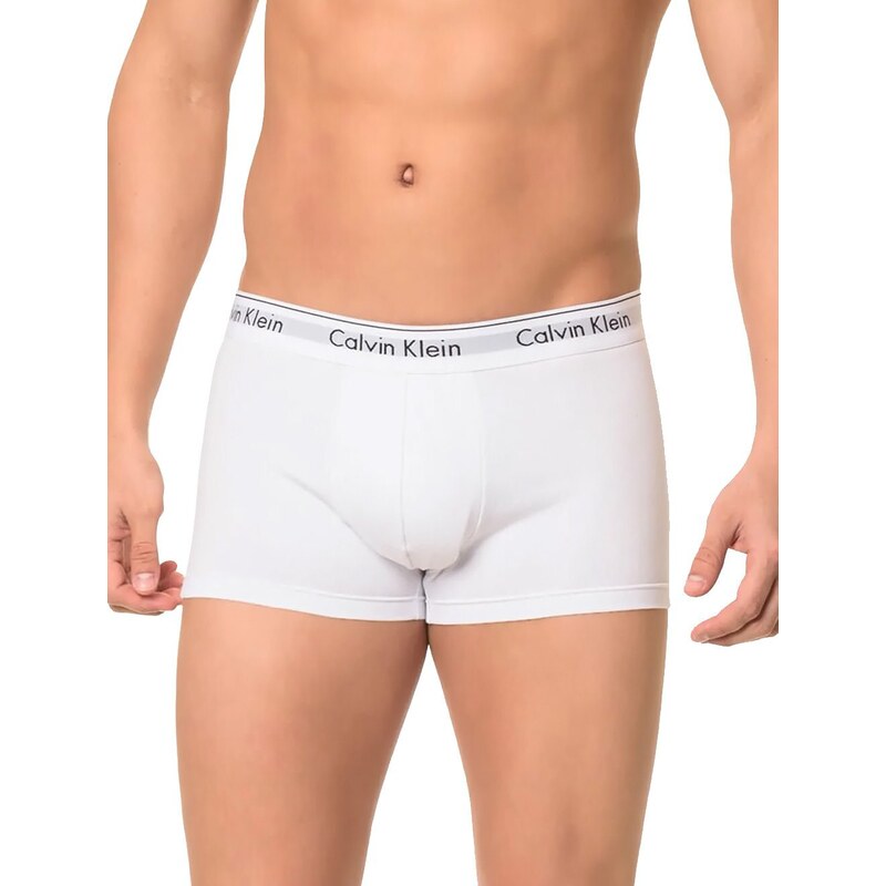 Cuecas Calvin Klein Trunk Modern Cotton Branca / Cinza Mescla Pack 2UN 