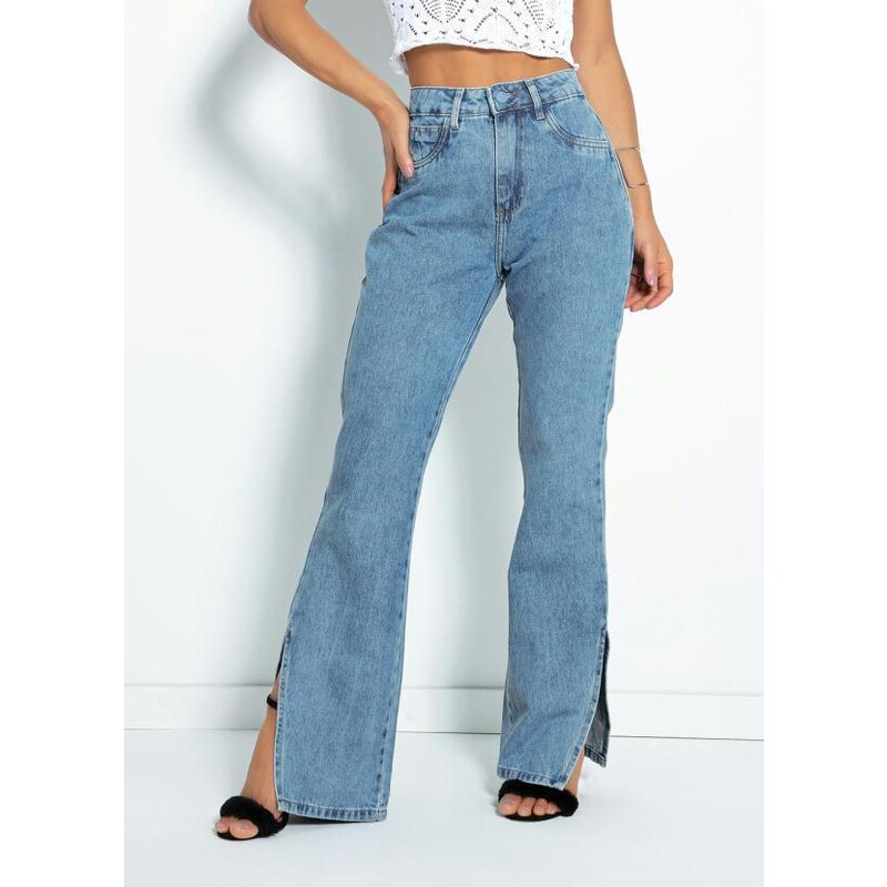 Calça Jeans Flare Bootcut Cintura Alta Every Day