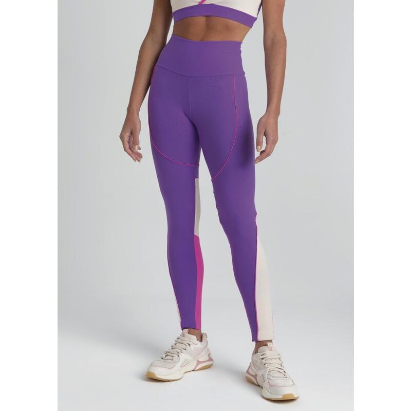 Legging Enfim Active Geométrica Branca