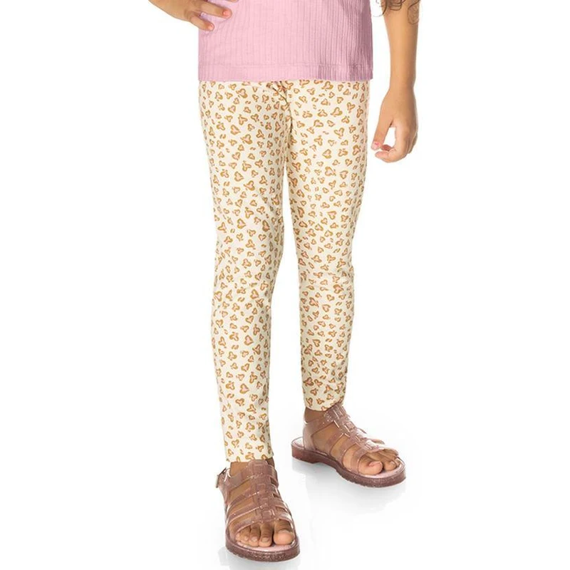 Calça Legging Infantil Menina em Cotton Colors