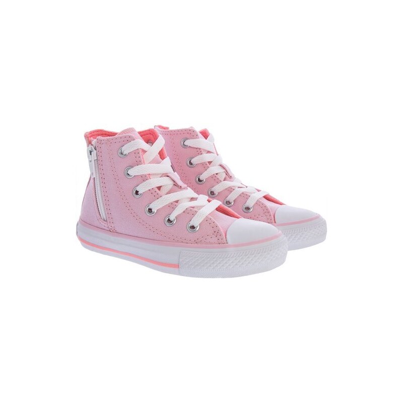 Tênis Casual Cano Alto Converse All Star Rosa Feminino