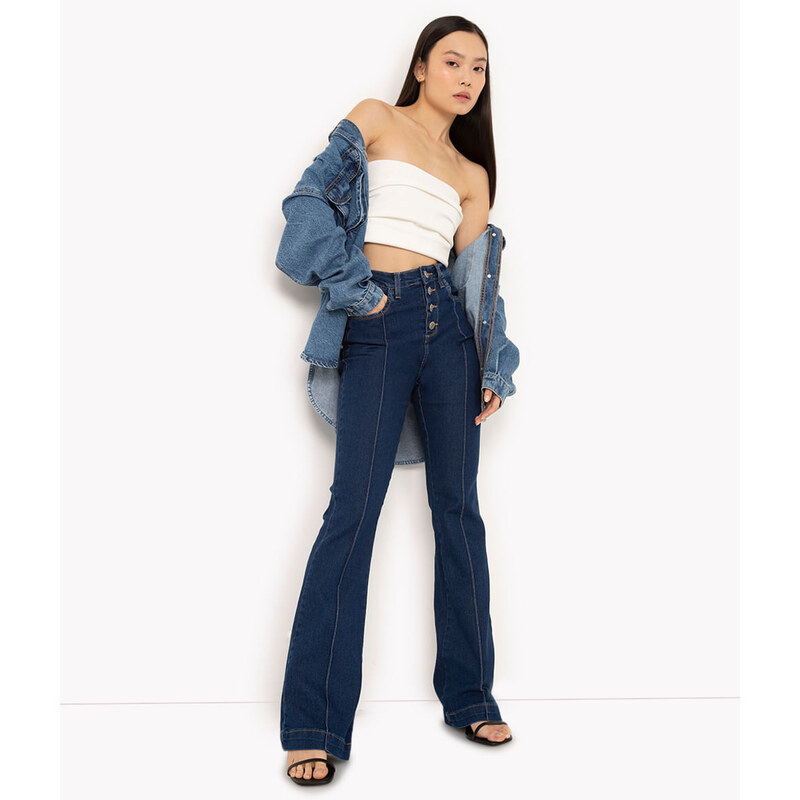 Calça jeans best sale flare c&a