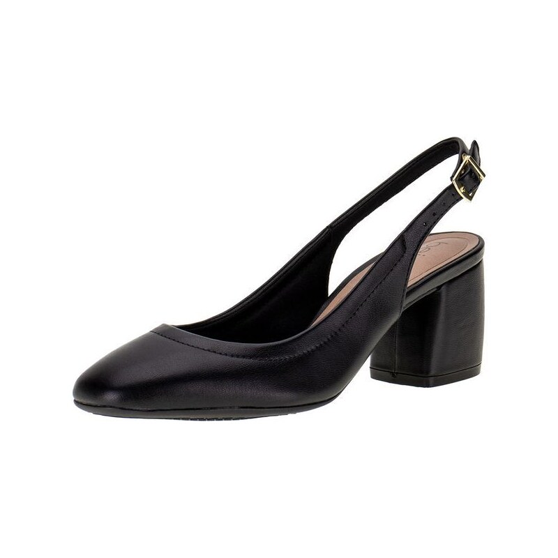 Calçados femininos pretos, elegantes da loja Clovis.com.br
