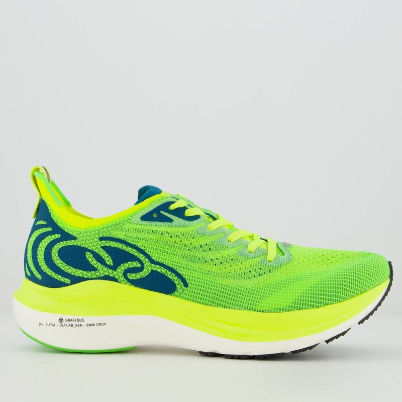 Tênis Olympikus Voa 2 Masculino Amarelo Neon / Verde