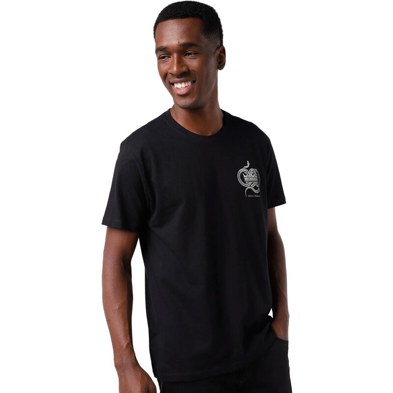 Camiseta John John Transfer Black Masculina - Preto