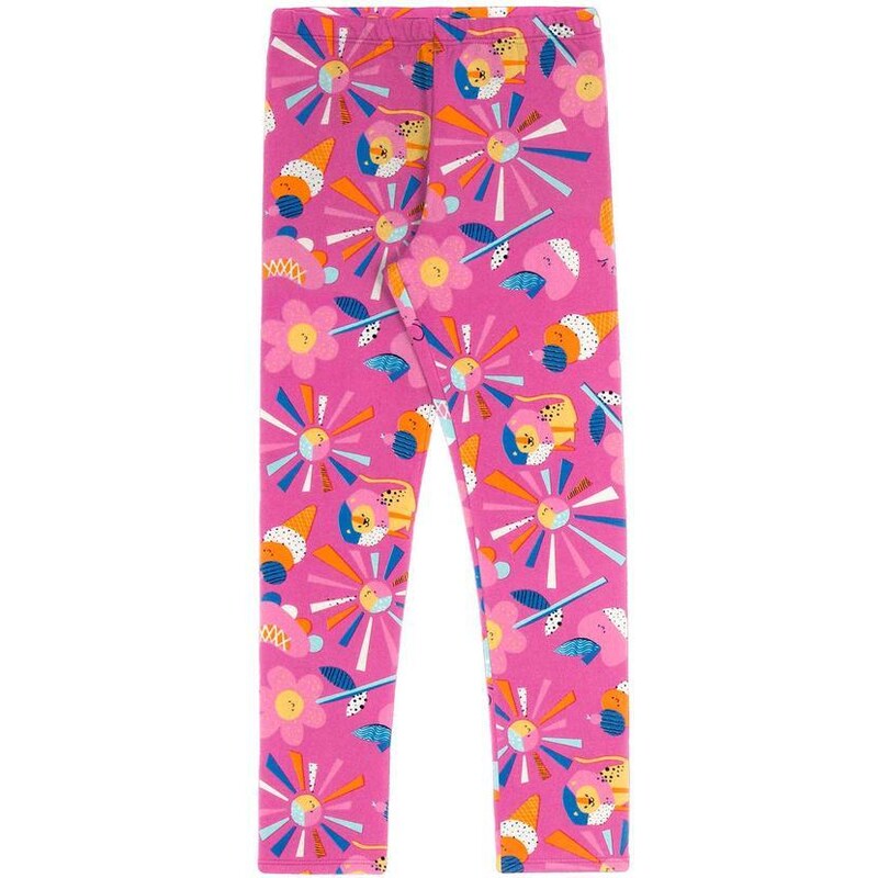 Calça Legging Infantil Cotton Estampada Malwee Kids