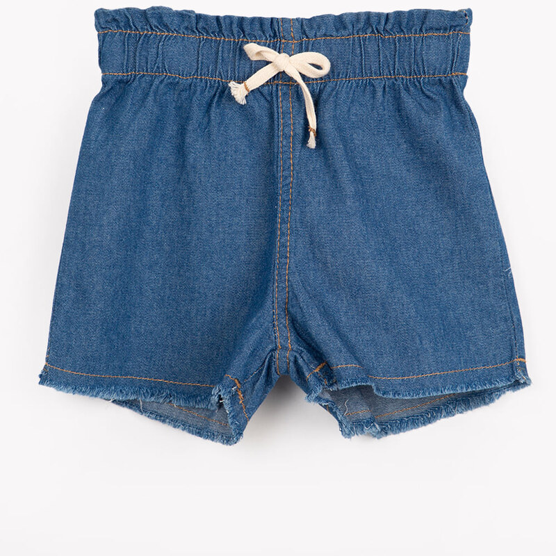 Bermuda Jeans Infantil com Cordão