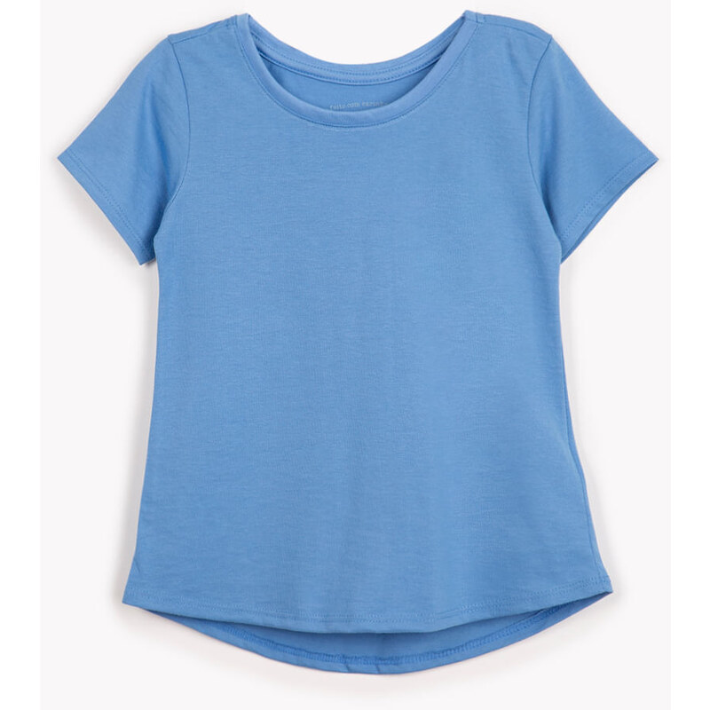 blusa de algodão infantil luluca manga longa azul - C&A