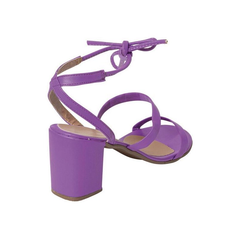 Sandália DAFITI SHOES Amarração Roxa - Compre Agora