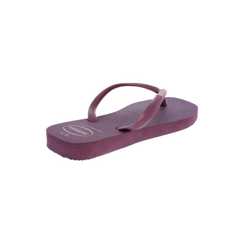 Chinelo Havaianas Slim Square Logo Pop Up