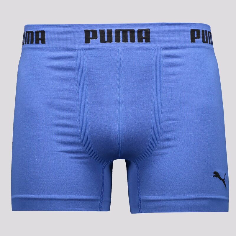 Cueca Boxer Puma Anatomic Sem Costura Azul Bic