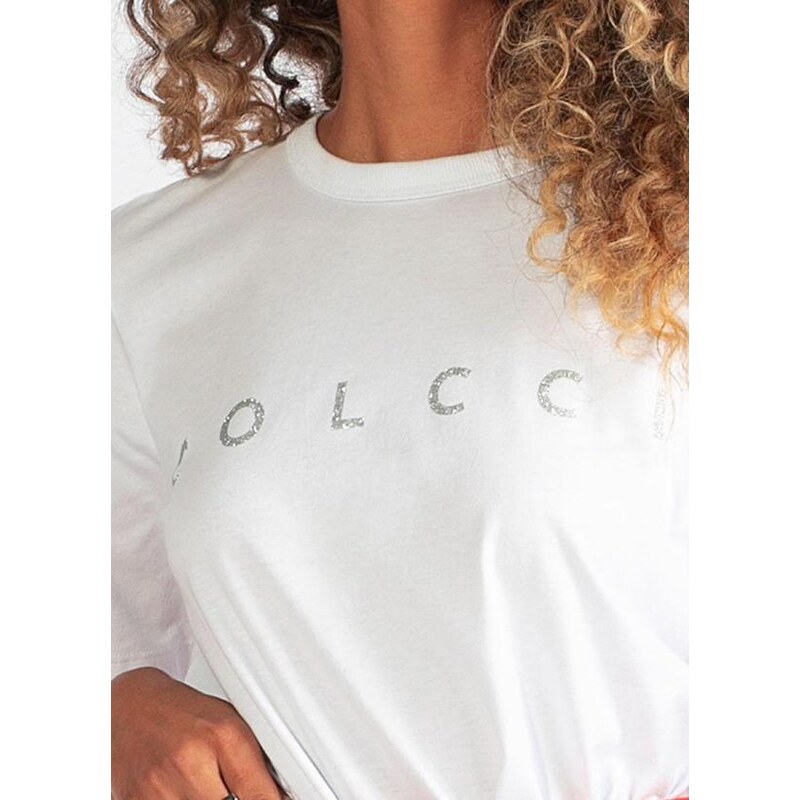 Colcci - T-Shirt de Malha Branca - Faz a Boa!