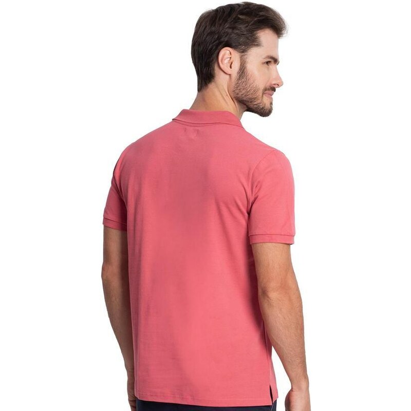 Diametro Camisa Piquet Masculina Rosa