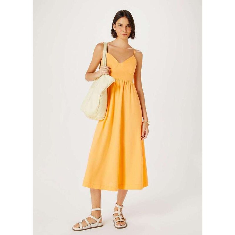 Vestido laranja sale hering