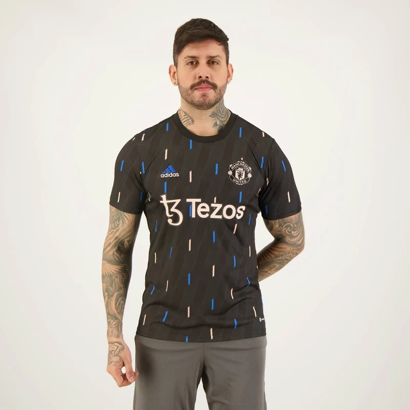 Camisa Adidas Manchester United Pré Jogo 2020 - FutFanatics