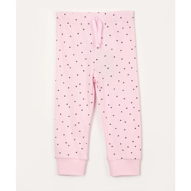 Calça Legging Infantil em Cotton com Glitter - Tam 5 a 14 Anos Preto