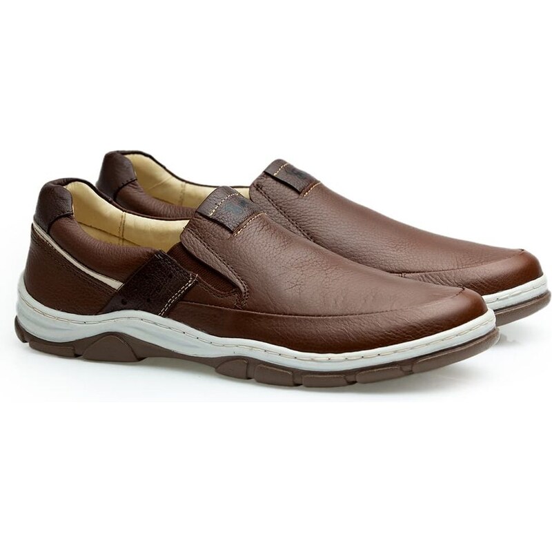Sapatênis Doctor Shoes Couro 1918 Camel