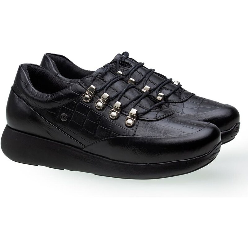 Tênis Doctor Shoes Couro 1401 Preto/Serpente