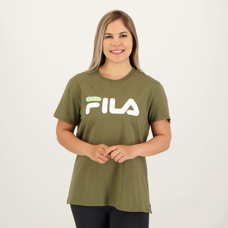 Camiseta Fila Letter Premium II Feminina Verde 