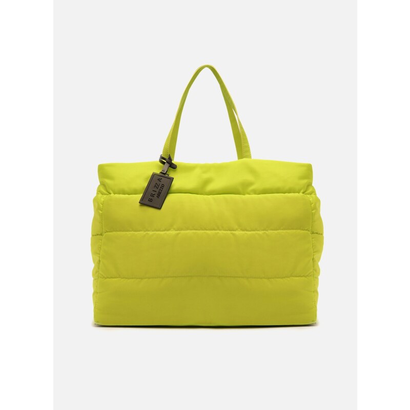 Bolsa Shopping Verde Lima Nylon Grande Brizza Arezzo