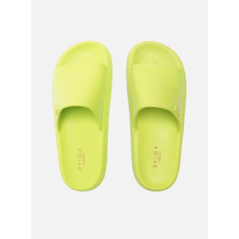 Chinelo Slide Verde Lima Brizza Arezzo GLAMI .br