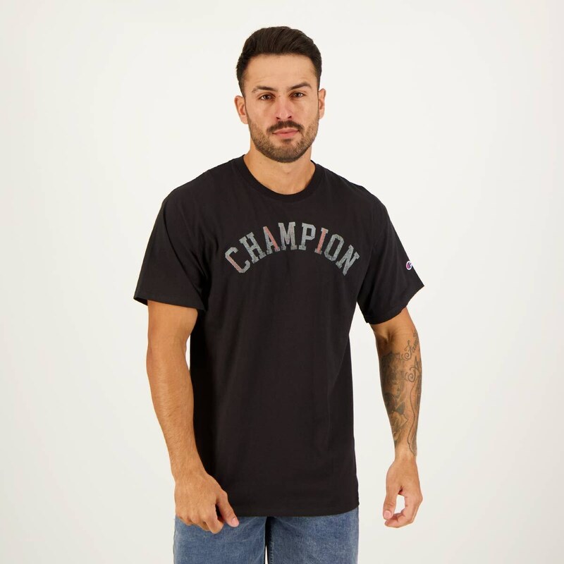 Camiseta Champion Letters Preta 