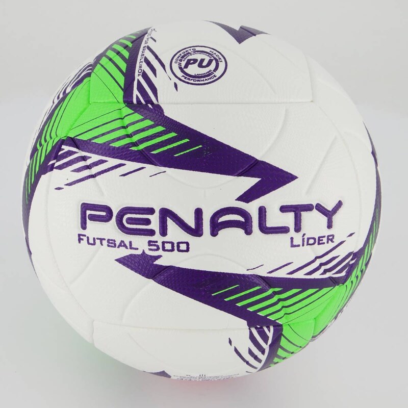 Bola Penalty Líder XXIV Futsal Branca e Verde