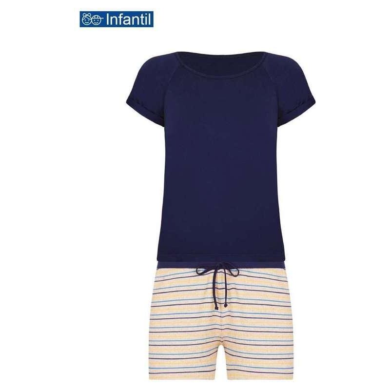 Pijama Infantil Menina Curto Lupo 22326-001 2800-Marinho