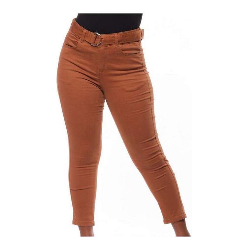 Calça feminina sarja store stretch clochard razon