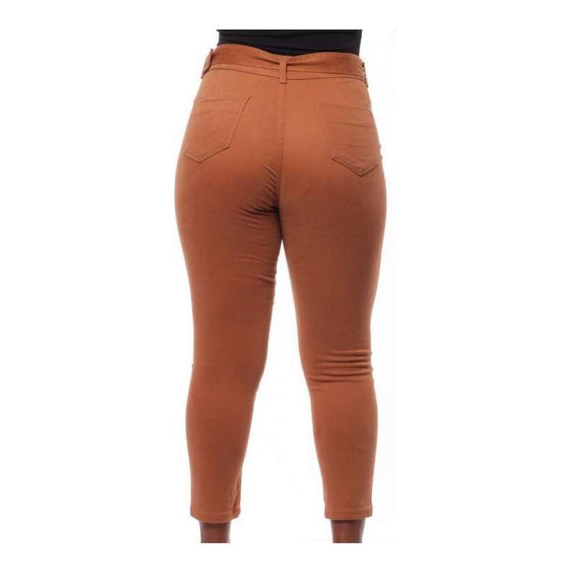 Calça feminina sarja store stretch clochard razon