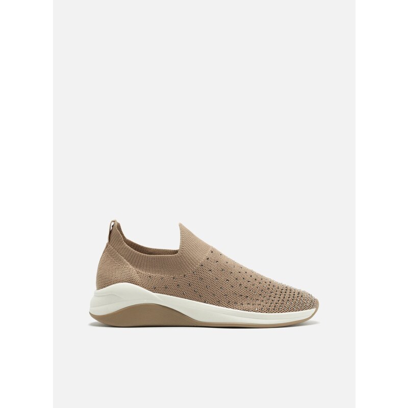 Slip On Nude Esportivo Arezzo GLAMI .br