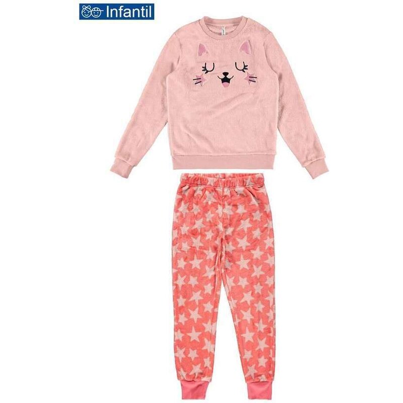 Pijama Infantil Menina Longo Malwee 1000103817 Cb66a-Rosa