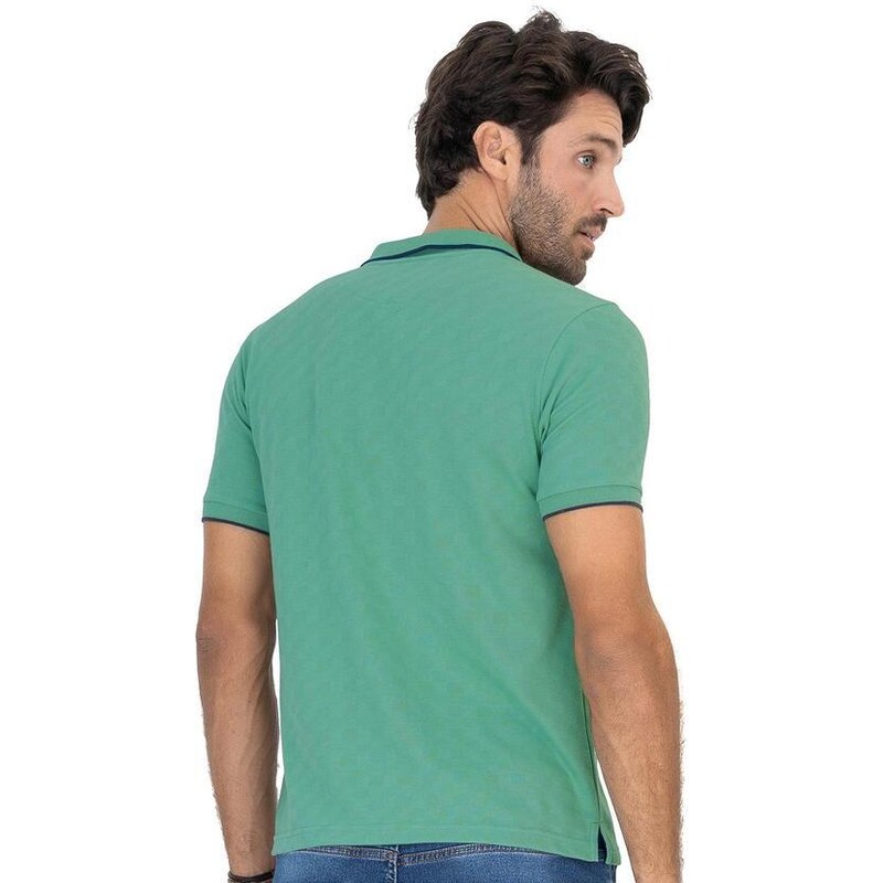 Diametro Camisa Polo Masculina em Meia Malha Verde