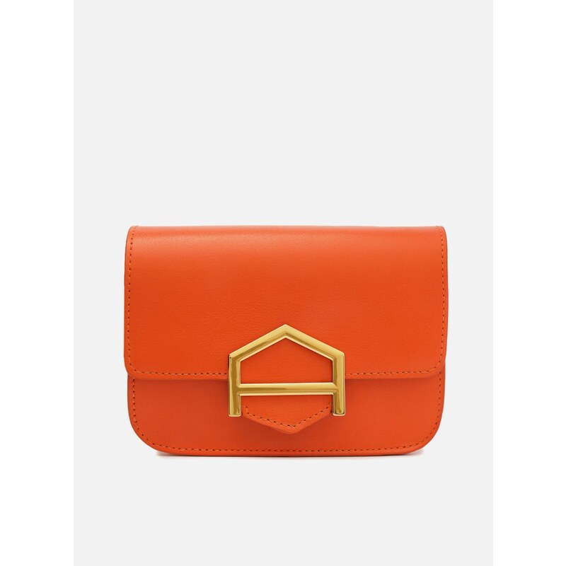 Bolsa Tiracolo Laranja Couro A001 Pequena Arezzo GLAMI .br