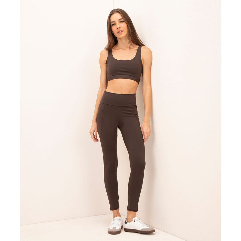 calça Legging Feminina Transpasse Preto - Roupas Femininas