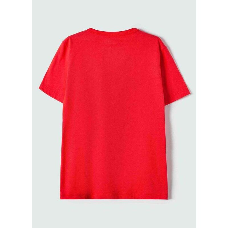 Hering Camiseta Menino Manga Curta com Estampa Vermelho