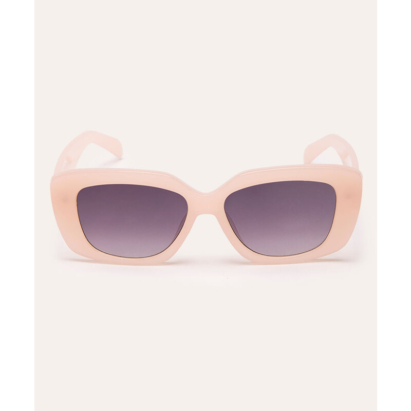 C&A óculos de sol gatinho nude
