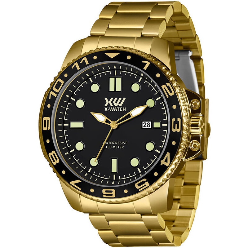 C&A relógio analógico xmgs1043 p1kx dourado
