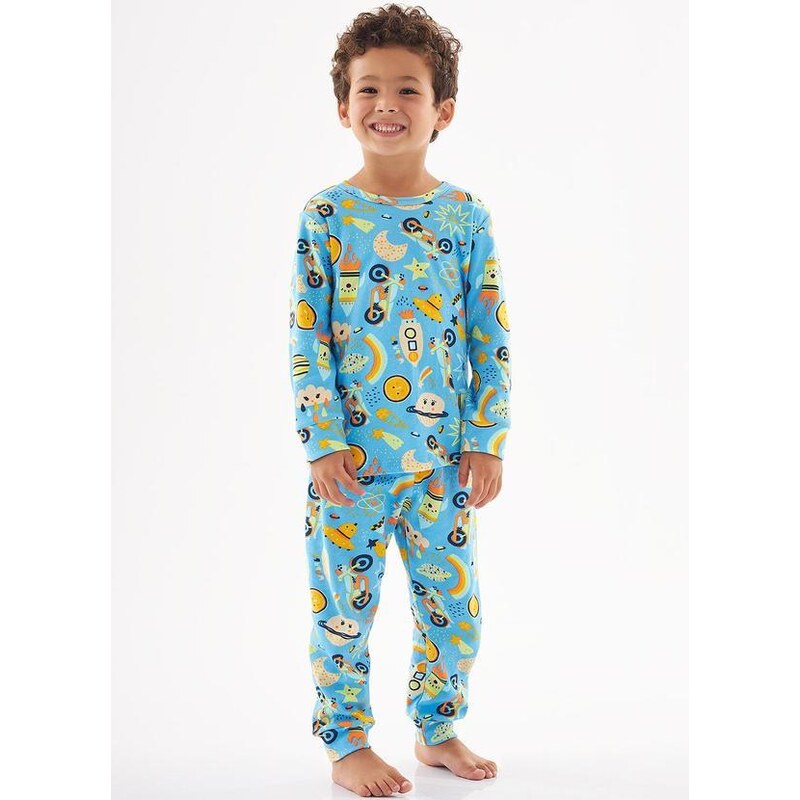 Up Baby Pijama Longo Infantil Masculino Azul