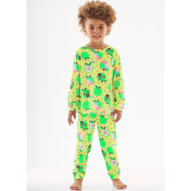 Up Baby Pijama Longo Green Orchard Verde