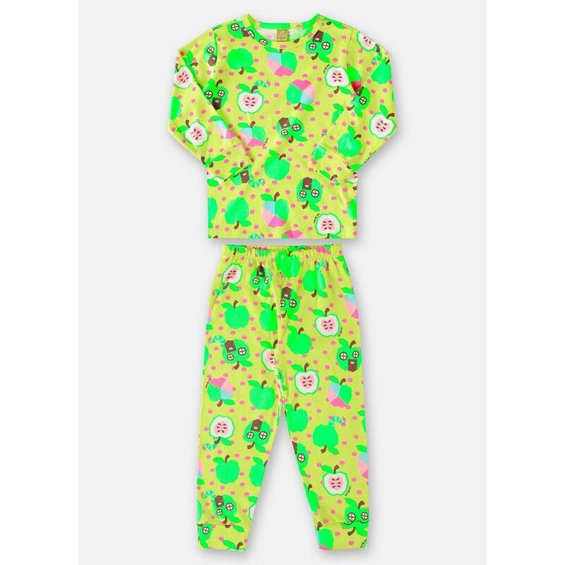 Up Baby Pijama Longo Green Orchard Verde
