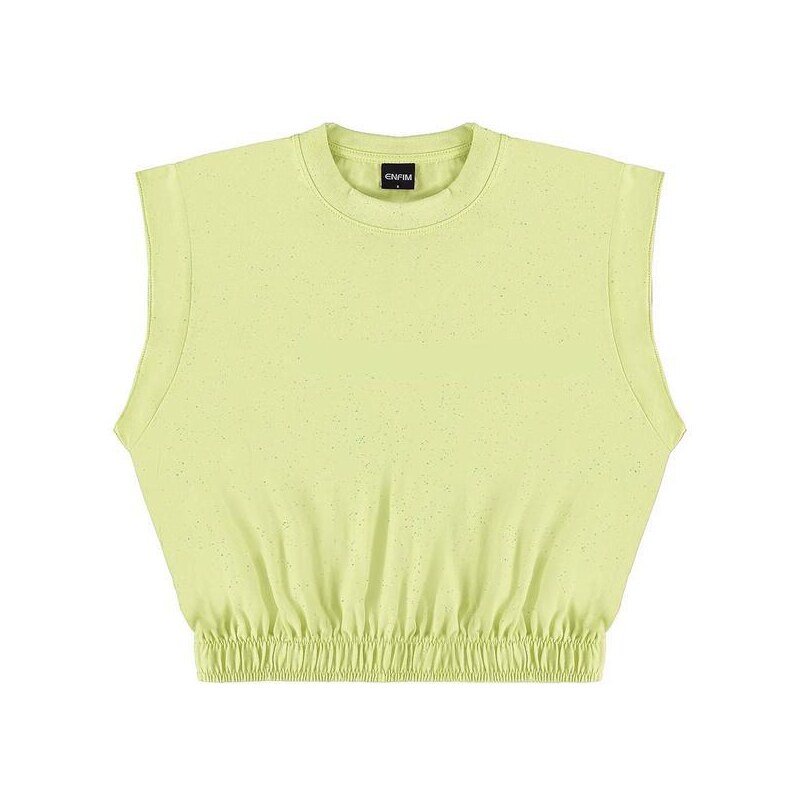 Enfim Camiseta Feminina Muscle Tee Verde Limão