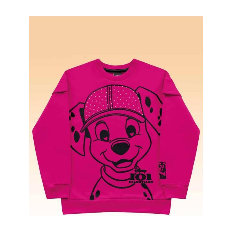 Fakini Kids Blusão Dalmatas Disney Rosa